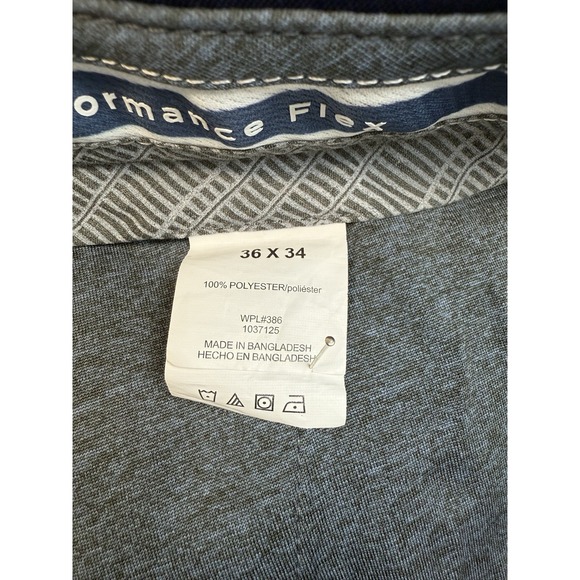 Haggar Cool Right Performance Flex Mens Dress Pants 36x34 Navy Blue - Picture 7 of 7